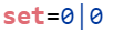 Set 0|0 Set 0|0