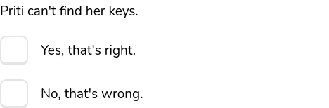 Multiple Choice Example of Multiple Choice exercise